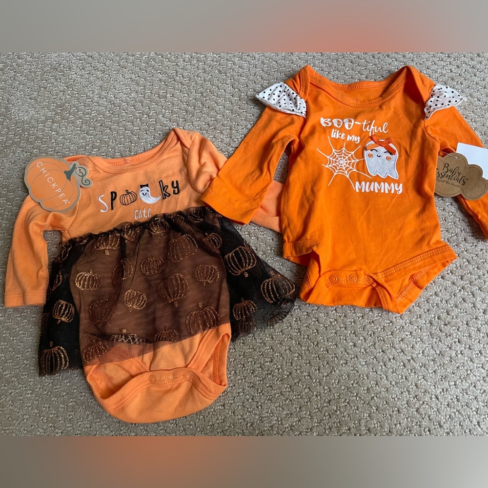 NWT 3 month Halloween Onesies